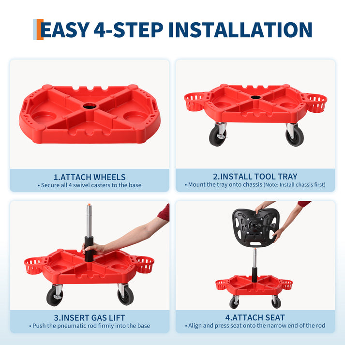 Taburete versátil para garaje y taller